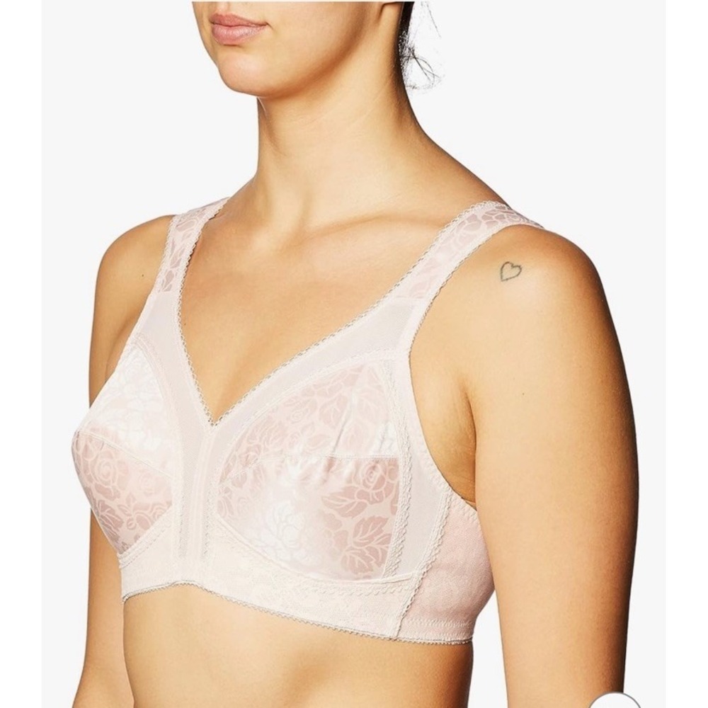 PLAYTEX Womens 18 Hour Comfort-strap Wireless 4 Way Bra Full-coverage 40DD Beige